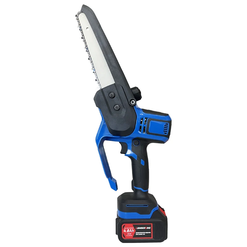 8 Inch Brushless Upgraded Battery Logging Handheld Pruning Mini Electric Chain Saw For Woodworking
