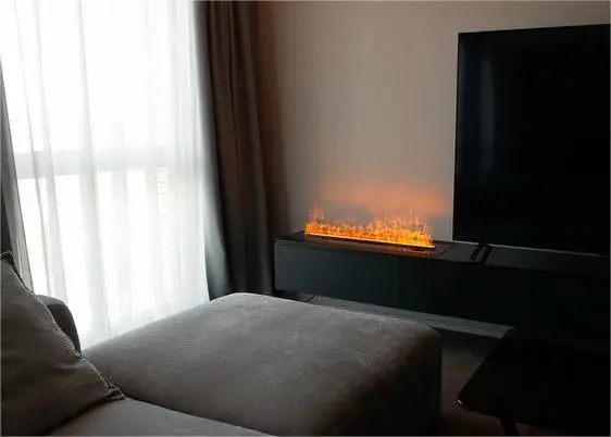 High-end interior decorative flames heater RGBW 64 colors 3D water vapor fireplace wall mounted remote control steam fireplace