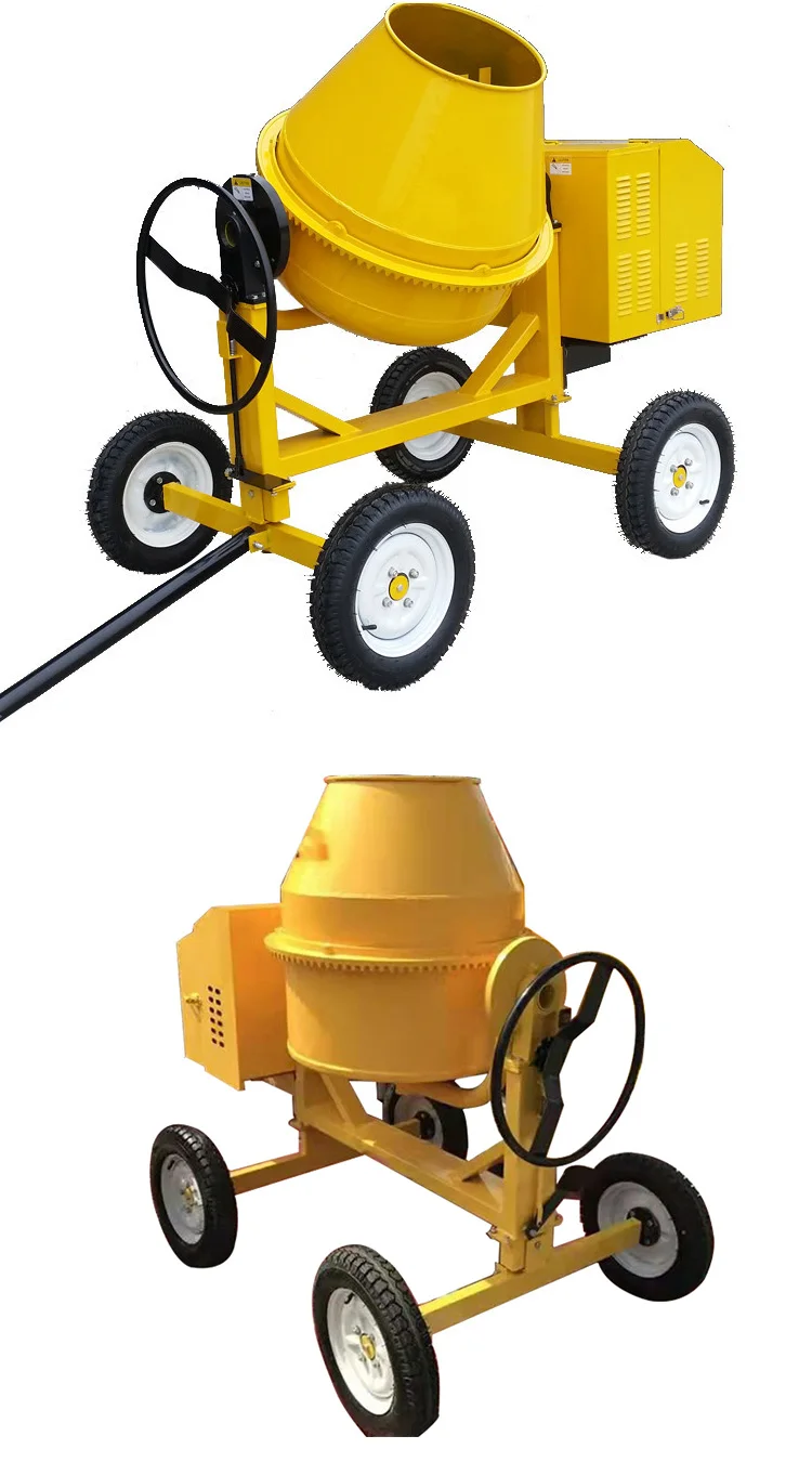 Mobile Concrete Mixer Machine 125L 140L 160L 180L 200L 220L 280L Portable  Cement Mixers For Sale