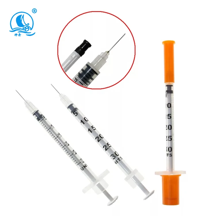 High Quality Wholesale 2 ml 30 g bd insulin syringes 6mm for insulin 50 unit syringe 31g 8mm