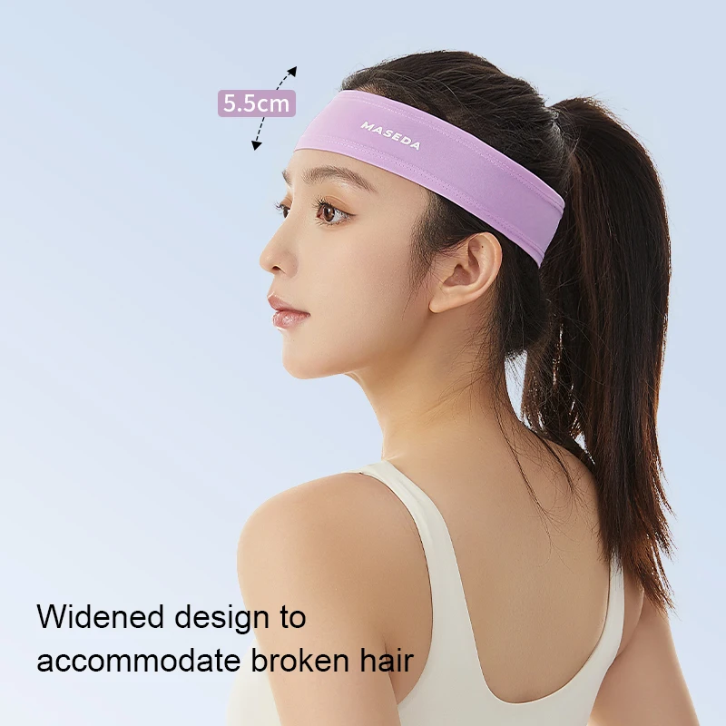 6118# Quick Drying Breathable Protective Head Brace Thinner Sweatband Colorful sports headband Elastic Sweatband