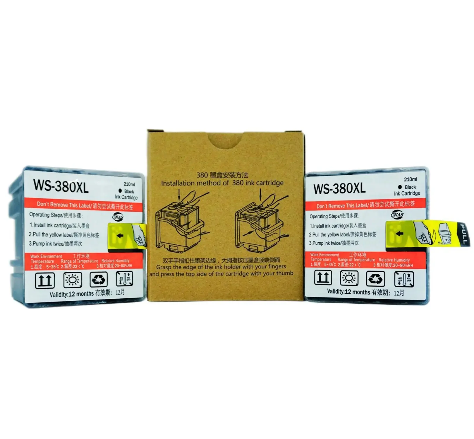 380 ink cartridge cleaning box 210ml