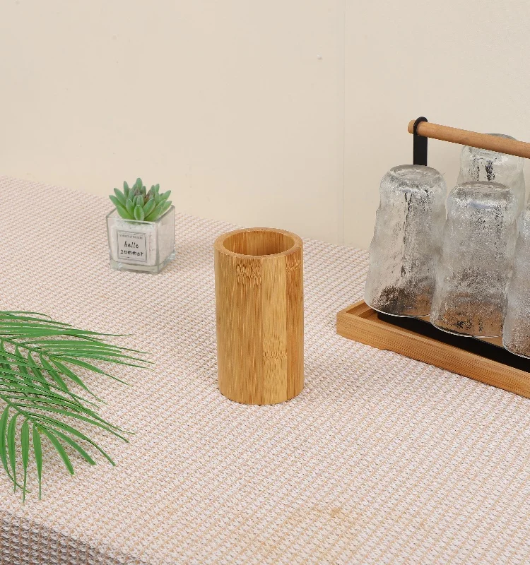 Hot sale Bamboo multifunctional Customized commercial chopsticks barrel for pencil cosmetics