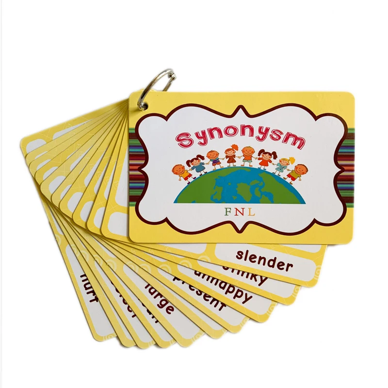 FNL Synonyms Antonyms English Little Master Point to Read Flash Cards Early Childhood Primary School Enlightenment Training Card