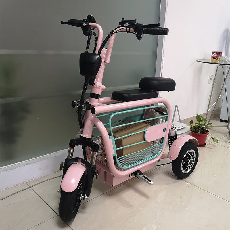 City Commuting Good Choice Vehicle Pet Friendly Tricycle Electric Scooters Three Wheel 2 Seats