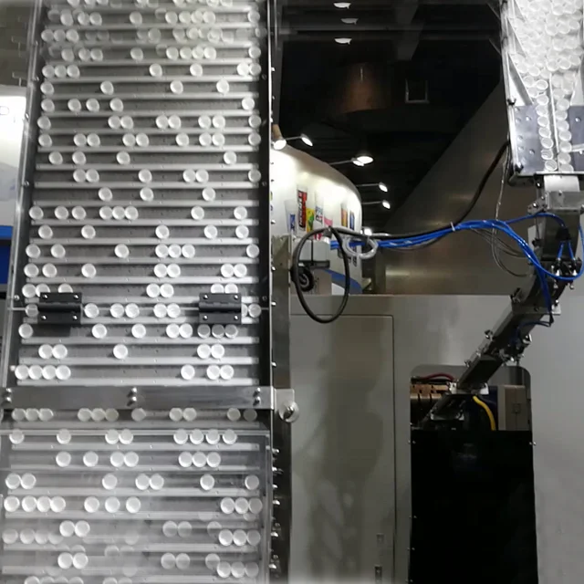 Automatic 4 colors lid printer for plastic lid printing