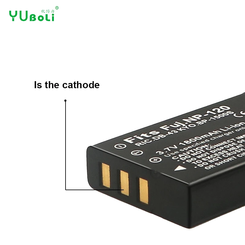 FNP-120 3.7V 1800mAh Black It is suitable for Fuji NP-120 battery D-L17 digital camera battery rechargeable NP120 battery