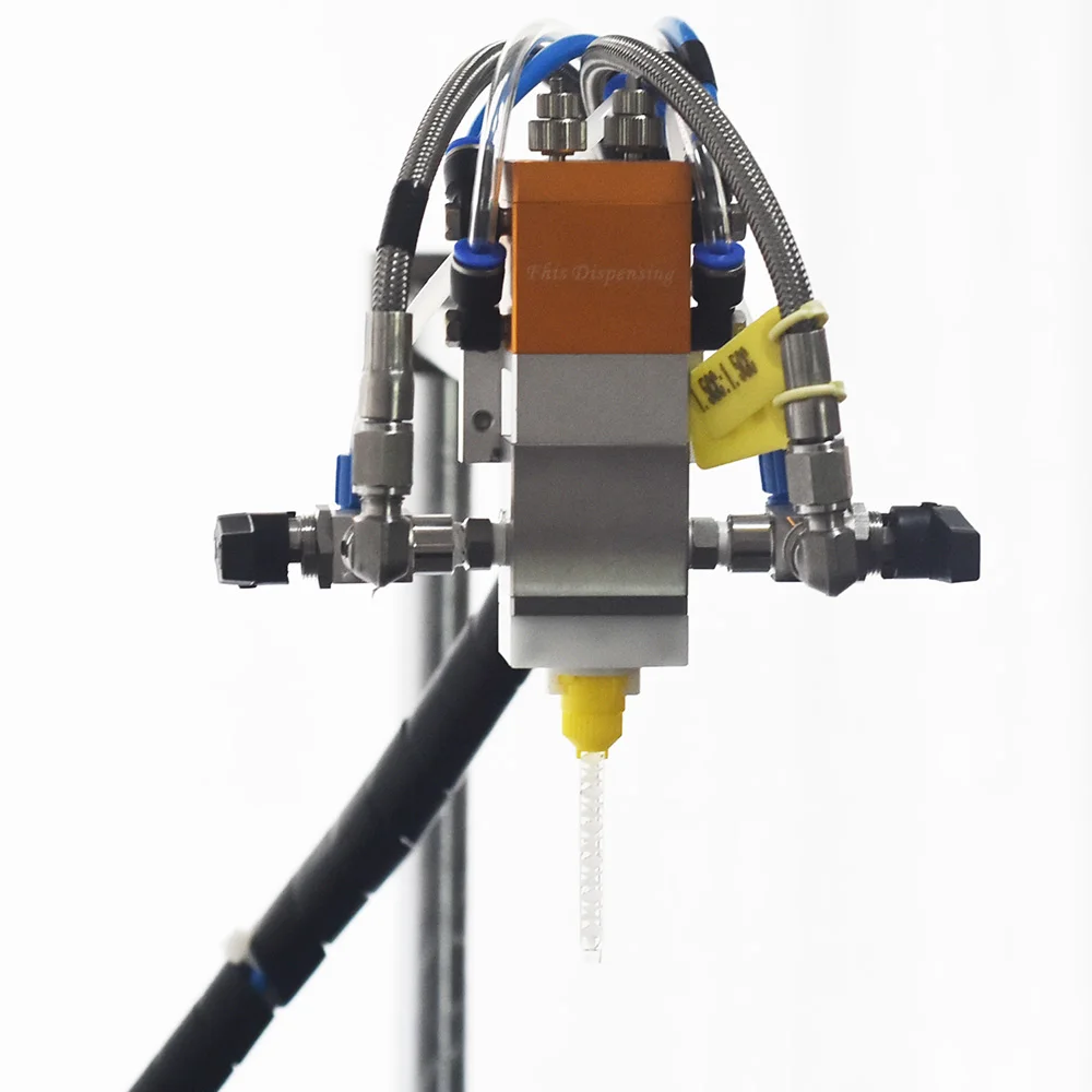 Epoxy Resin Two Component Glue Gun AB Glue Dynamic Electric Stirring Mixing Dispensing Valve Filling Valve Dispensing Equipment