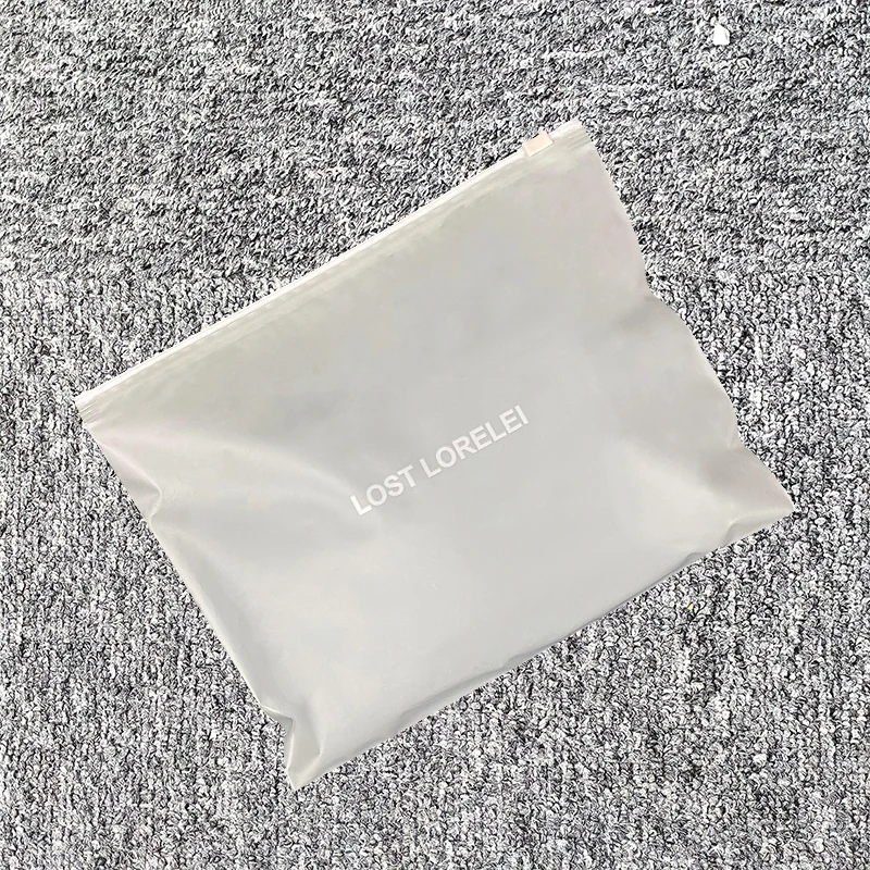 I Am Not Plastic Poly Zipper Bag Biodegradable Zip Bag 100% Pbat Or Pbat/Starch Bags