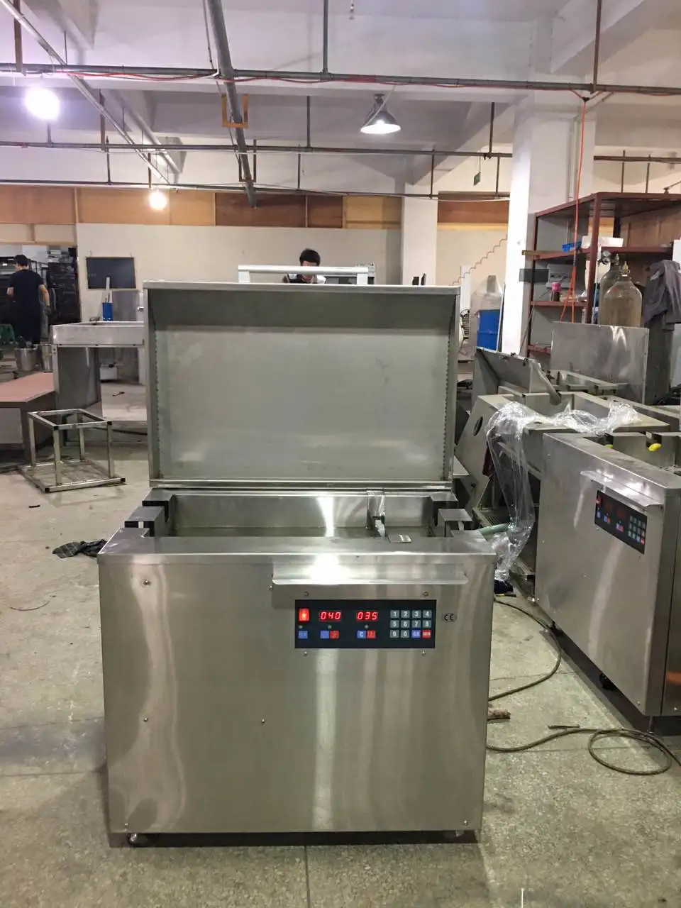 
HJZ-1000 manufacture auto ultrasonic anilox cylinder cleaning machine 