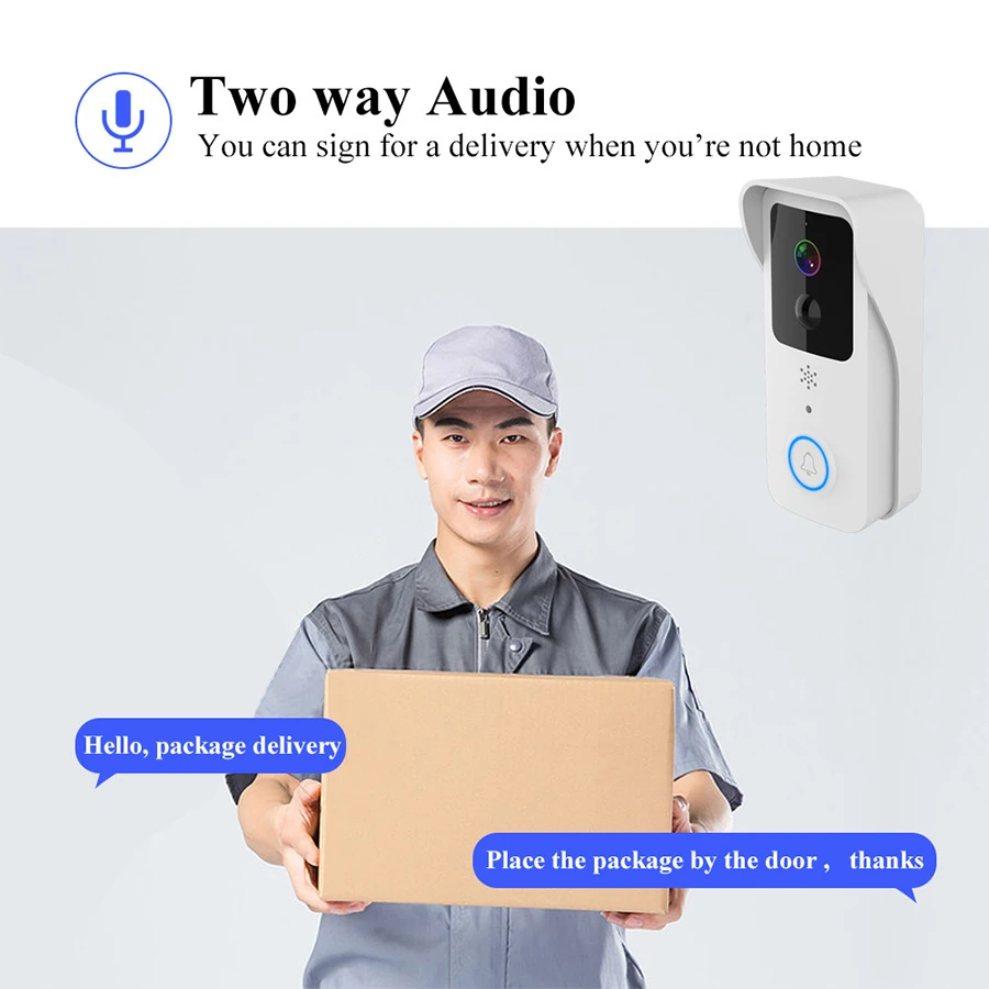 5G Dual Band 2.4Ghz 5Ghz Tuya Wifi Wireless 1080P HD Smart Audio Intercom Camera Video Doorbell for Home