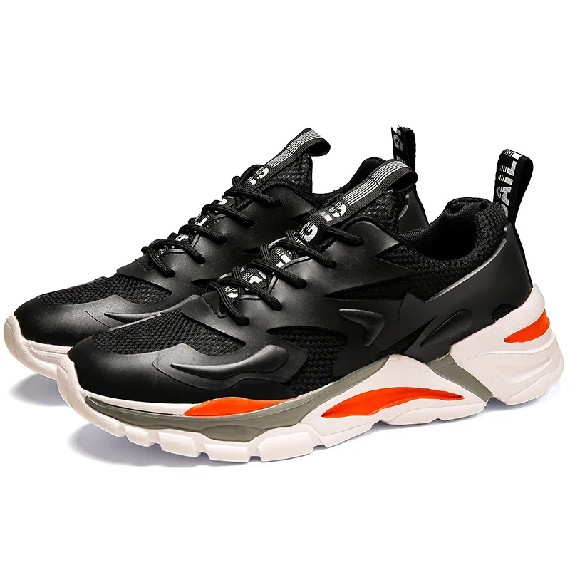 new anti-gravity custom logo plus size mesh rubber used running shoes for man