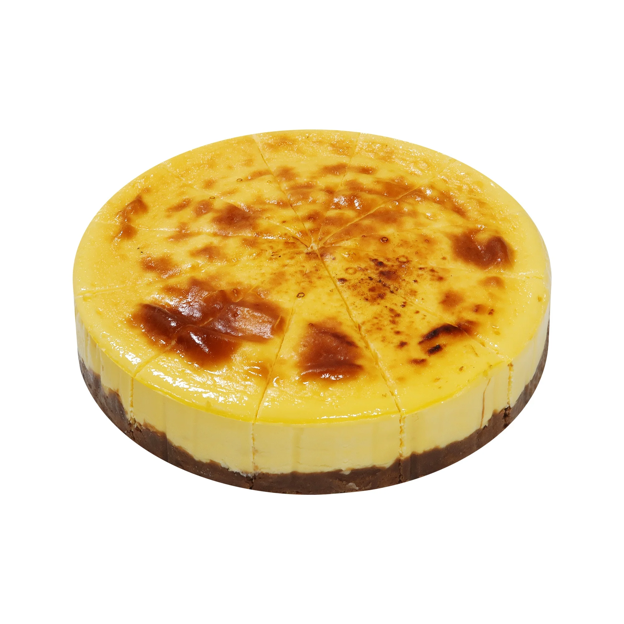 Direct Wholesale Great Standard Supermarket Bakery Frozen cake Fast delivery 7-inch hazelnut Basque cake