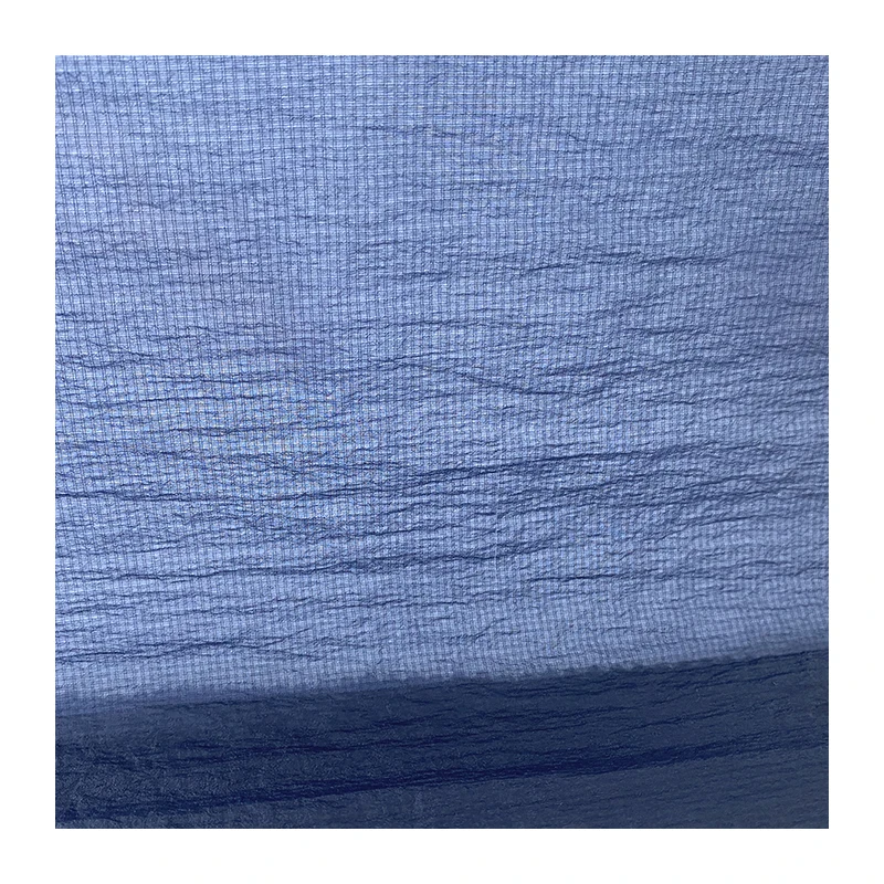 UPF50+ 100% Nylon 20D Crinkle Small Ripstop Nylon Fabric for Sun Protection Clothing