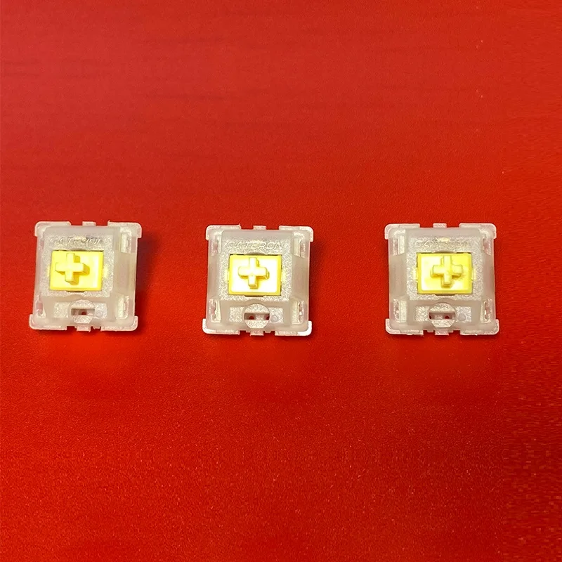 GATERON KS-3 X1 Milky Yellow Pro linear 5 pin hot swap DIY customized gaming mechanical keyboard switch