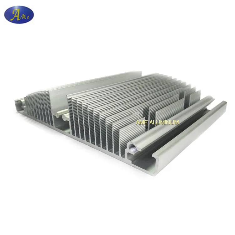 Aluminum Profile LED Heat Sink with Welding Heat Pipe Zipper Fin Soldering Heatsink