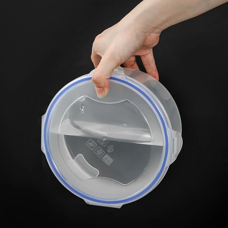 High Quality Keep Fresh Food Grade Plastic Transparent Food Storage Container Airtight With Clasp