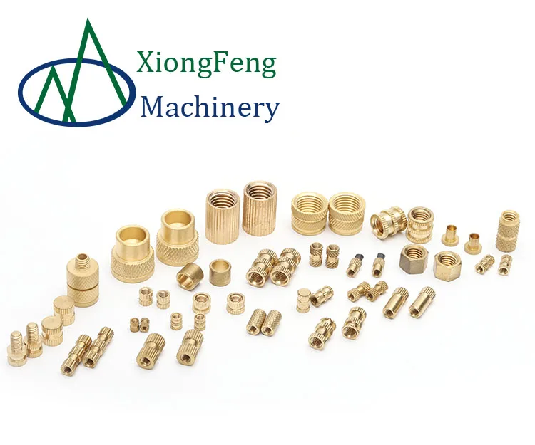 
Custom precision CNC machined brass nuts threaded inserts nuts 