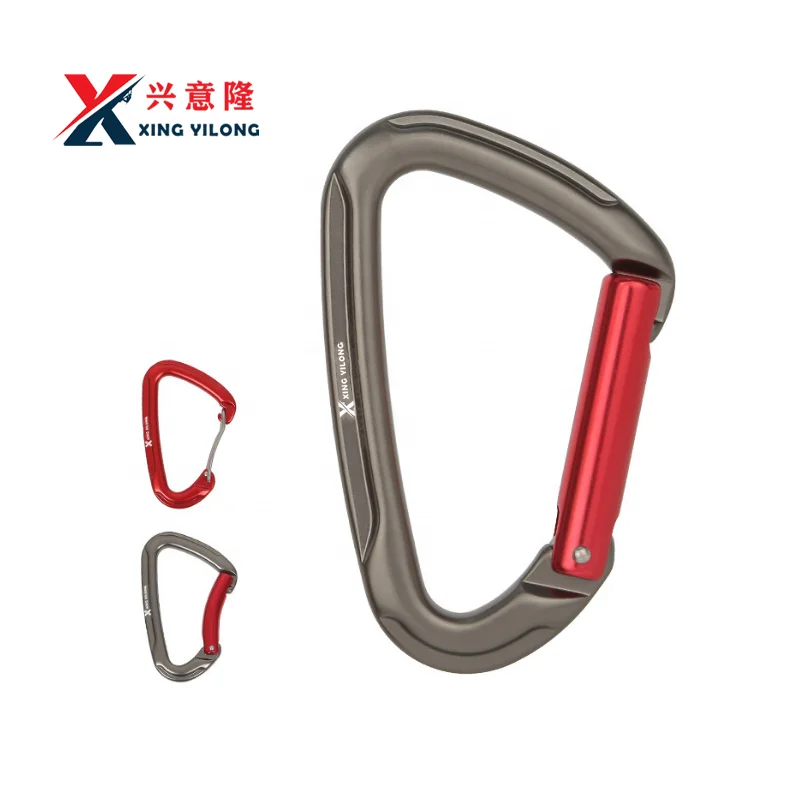 XYL 25kN 7075 aluminum small hammock carabiner climbing carabiner for rock climbing outdoor survival