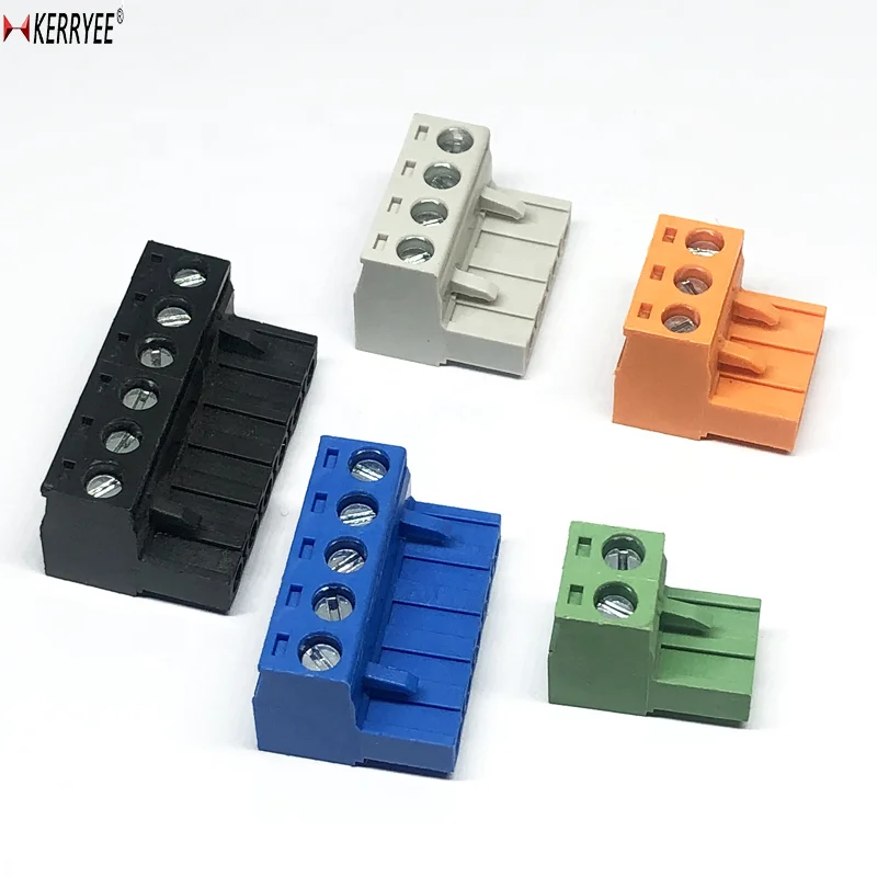5.08mm OEM black color 2EDGK brass pluggable terminal block
