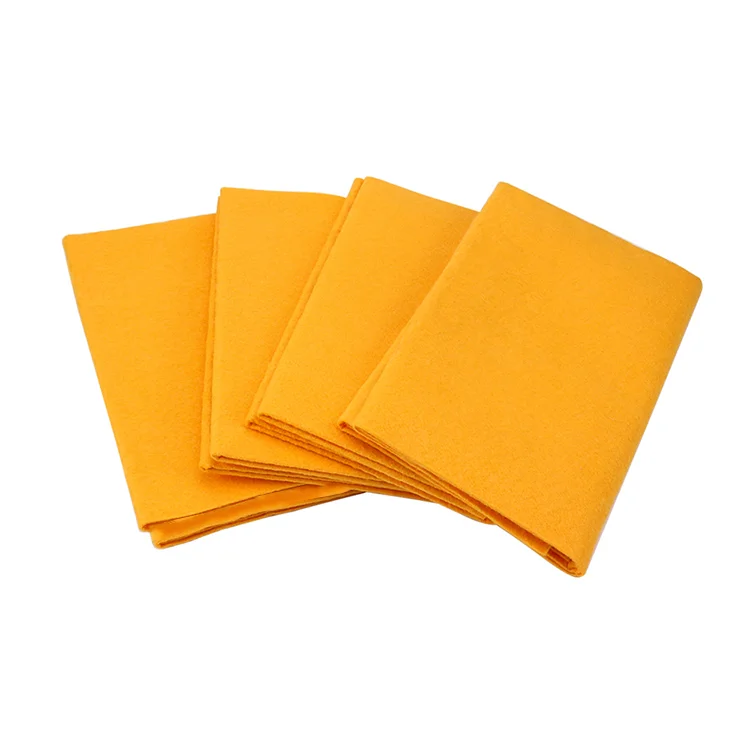 Super Absorbent Orange Color Cleaning Product Germany Needle Punched Nonwoven Shamwow