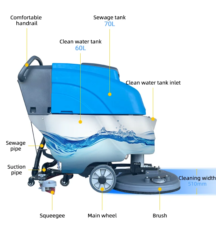 Professional Production Smart Floor Cleaning Machine Ceramic Tile Floor Cleaning Machine