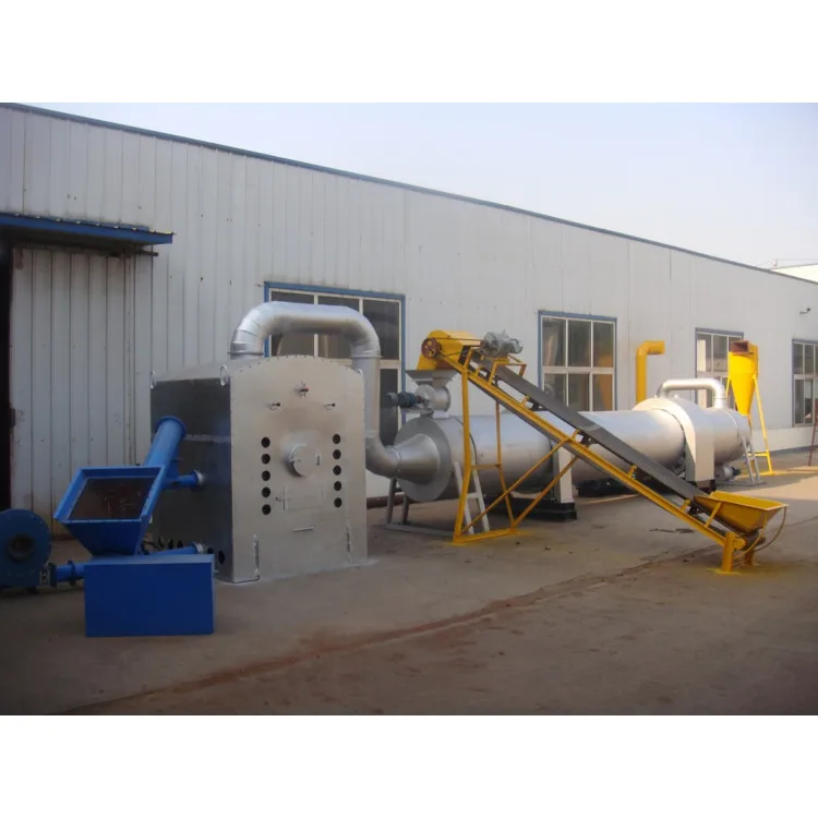 Industrial drying equipment horizontal rotary drum bagasse biomass dryer