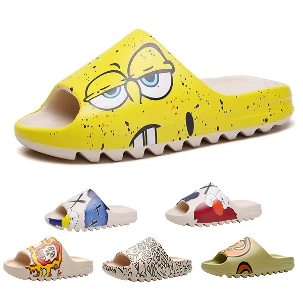 kapci pantoffel Custom Logo Latest Stylish Summer Indoor Outdoor House Slippers Unisex Yeezy Slippers Slide Yezzy Footwear