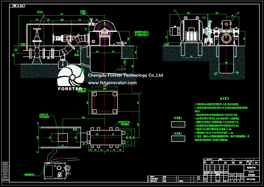 High Efficiency Water Turbine Generator Pelton Hydro Turbine Generator