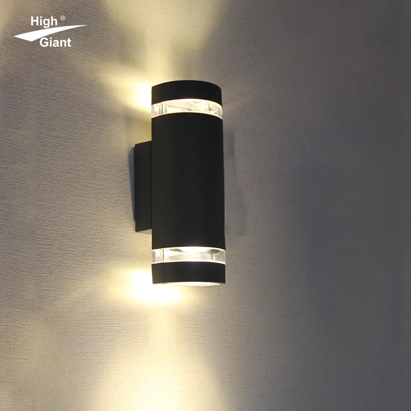 Wall-mounted up-and-down lighting aluminum light  infrared sensing GU10 bulb can replace the light source outdoor waterproof