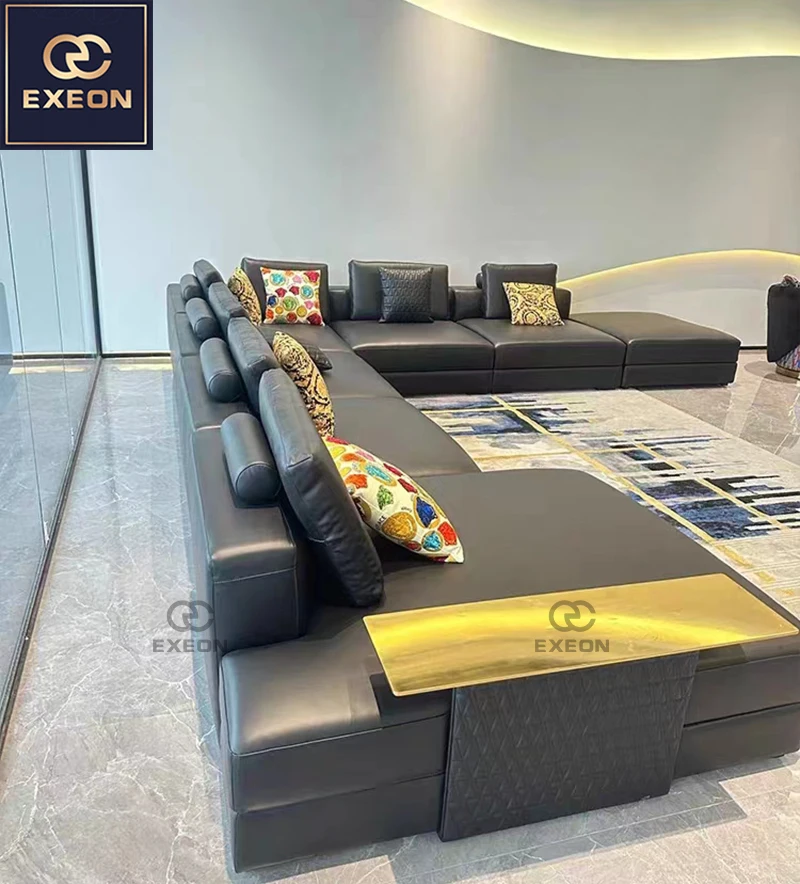 Dealer Interior Full House Furniture Designs Velvet Luxury Villa Furniture Customize House Lobby Living Room Couch Sofa Set