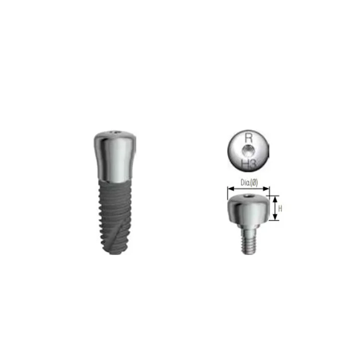 CE Approved Titanium Based Dental Mini Implant Abutment For Oral Treatment