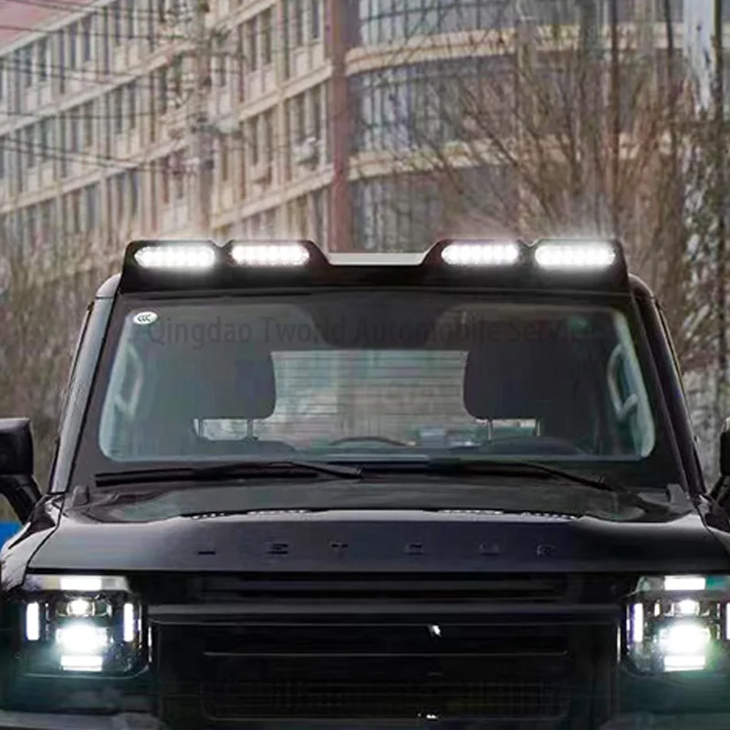 Byd Formula Equation Leopard 5 Bar roof headlight black Eyes Searchlight Waterproof Roof Light For byd FangChengBao5