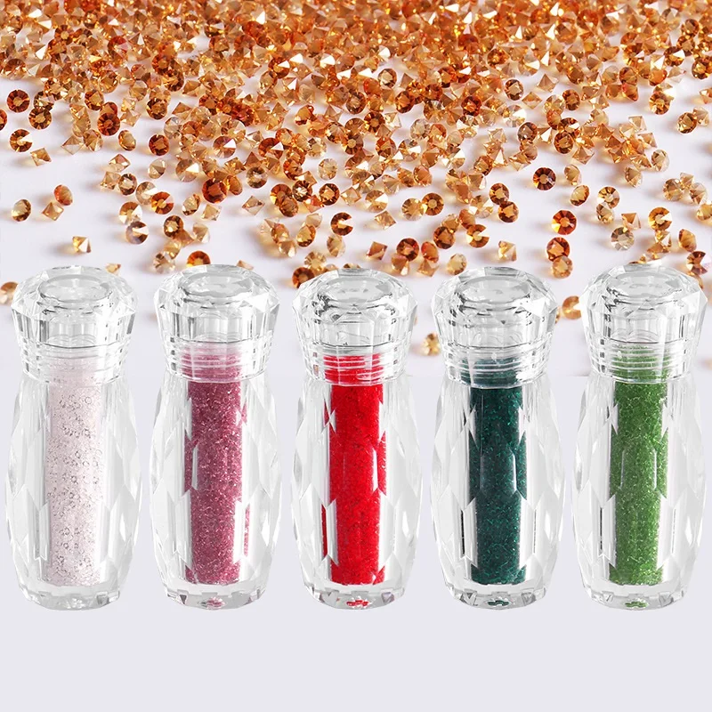 1.2mm Mini Pointed Back Rhinestone Nail Caviar Beads Glass Micro Diamonds Pixie Crystal Tiny Ab Rhinestones Wholesale
