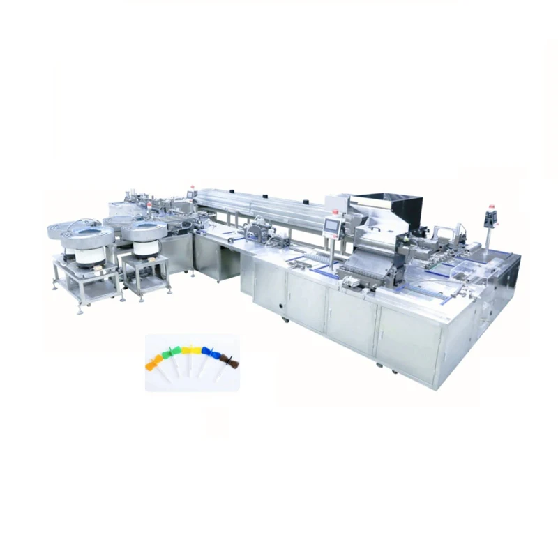 Medical Insulin syringe full automatic assembly machine, pen insulin needle making equipment robotic production lines Y60