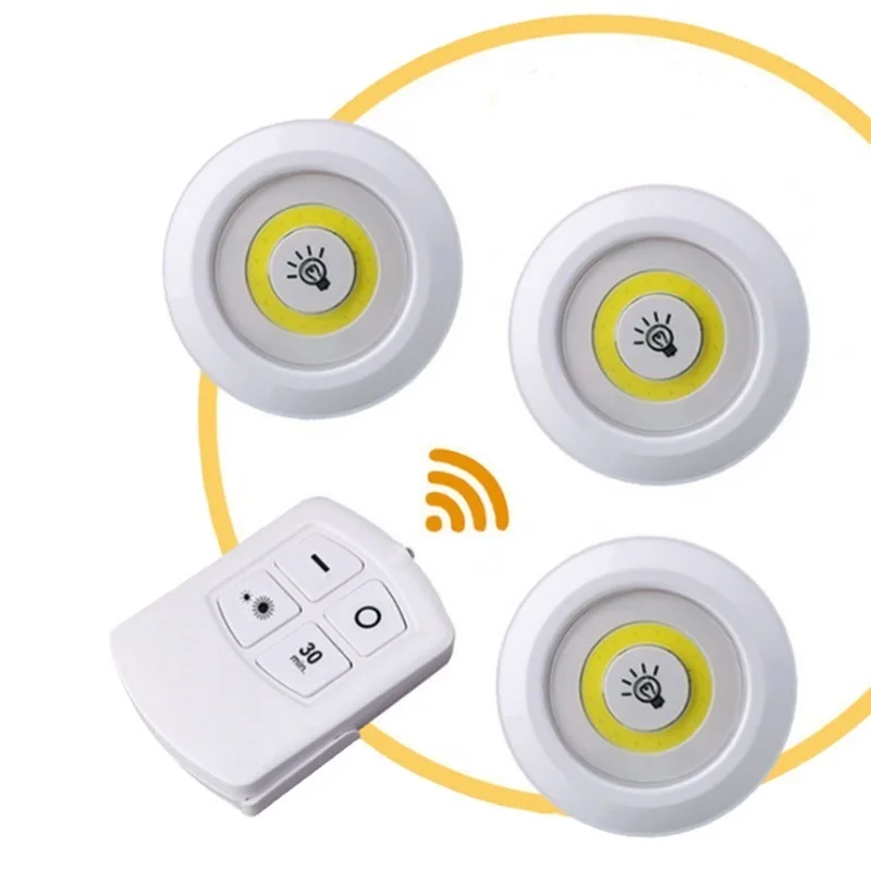 Hot Selling COB LED Under-Cabinet Night Lights 3pack/1pack Sensor Switch Wall-Mounted Remote Control Battery Power Living Room