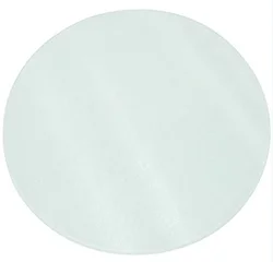 cheap price round sublimation blank tempered glass cutting board with white coating dia 20cm
