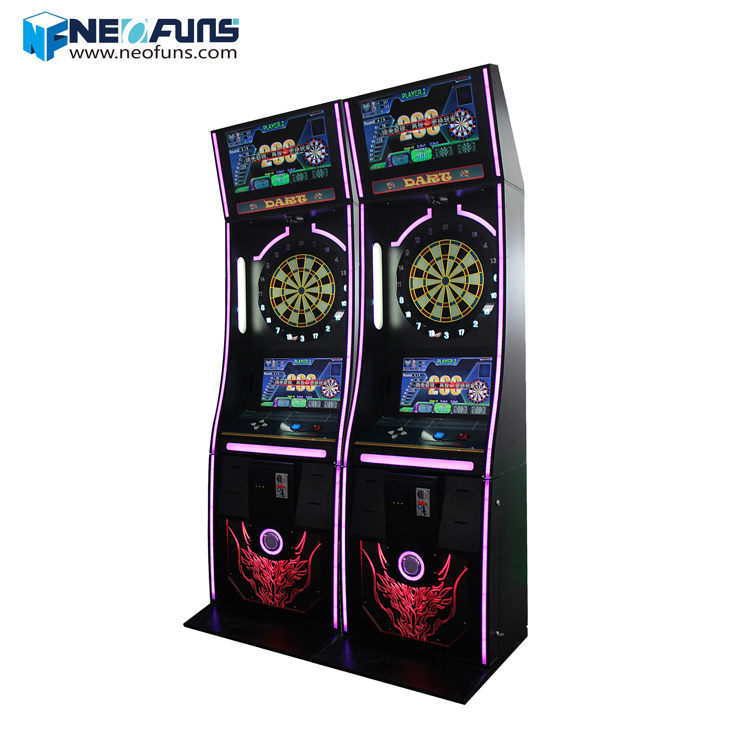 Neofuns игры с монетами Крытый парк развлечений Аркадный Игровой Автомат электронная доска Дарт Аркада Феникс игровой автомат