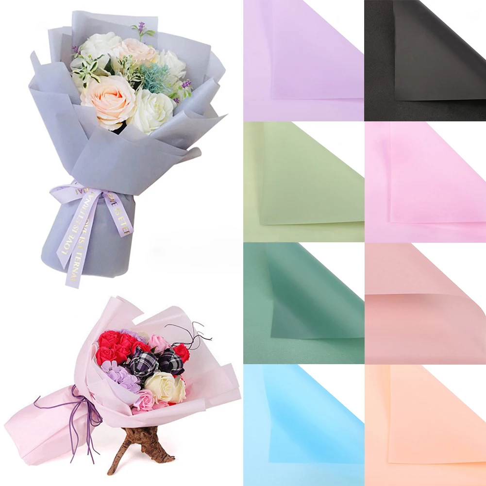 Wholesale Flowers color handmade DIY rose origami paper flower gift party wrapping paper Packaging Gift Florist Wrapping Paper