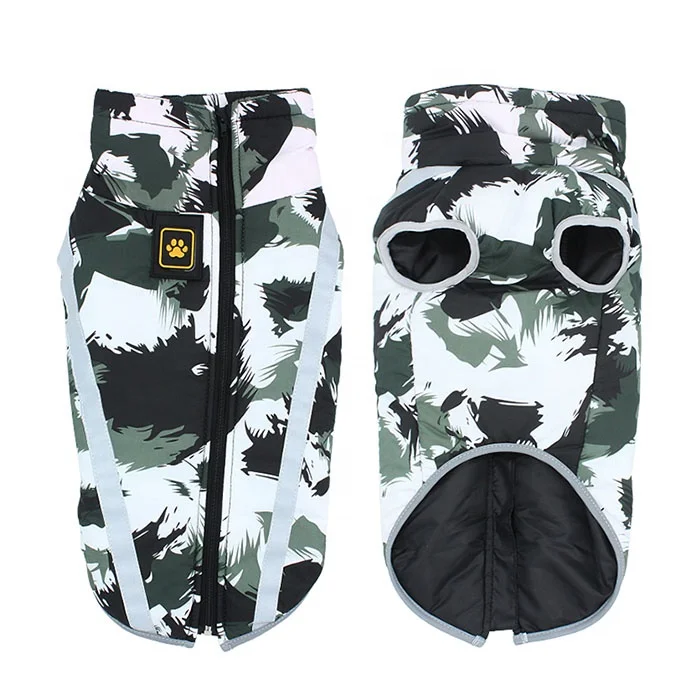 Reflective Dog Winter Coat Sport Vest Jackets Snowsuit Apparel -Small Medium Large Dogs