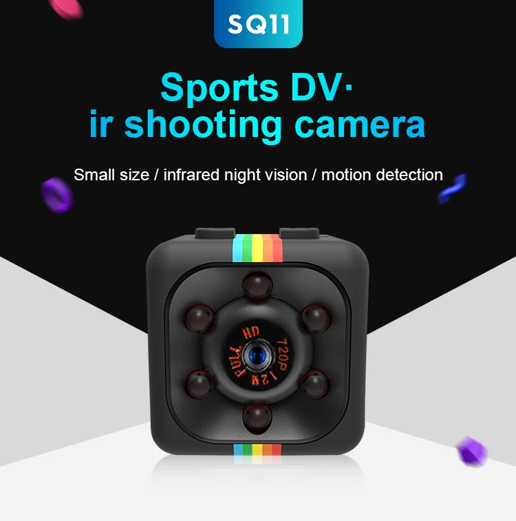  Vanci SQ11 портативный рекордер HD 1080P ночное видение DVR Micro Sport DV Скрытая шпионская