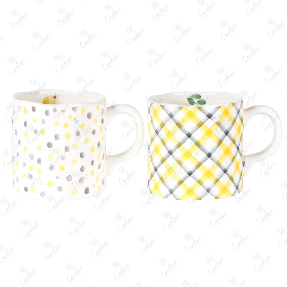 Customized Dolomite Ceramic Spring Coffee Mug