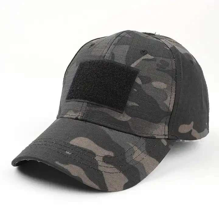 Wholesale Camouflage Hunting Baseball Cap With Victoro Patch Cotton Sport Caps