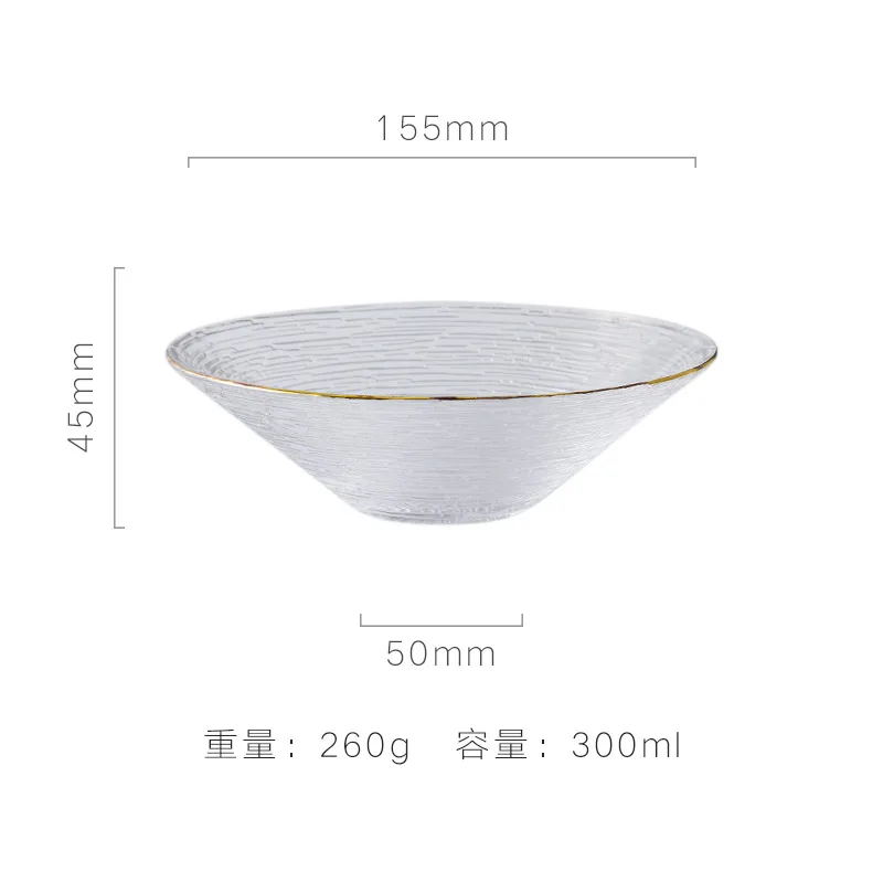 Premium Glass Dinnerware Sets Woven Glass Chargers with Gold Rim Quartz Glass Bowls and Plates for Upgrade Your Table Setting