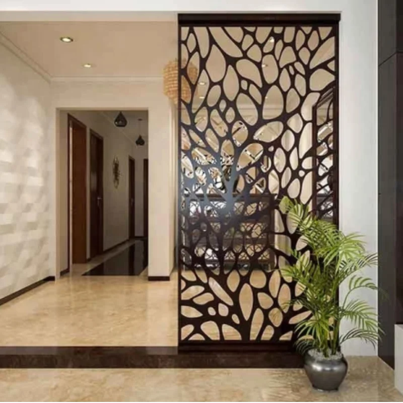 High quality laser cut Corten Steel Garden Screen