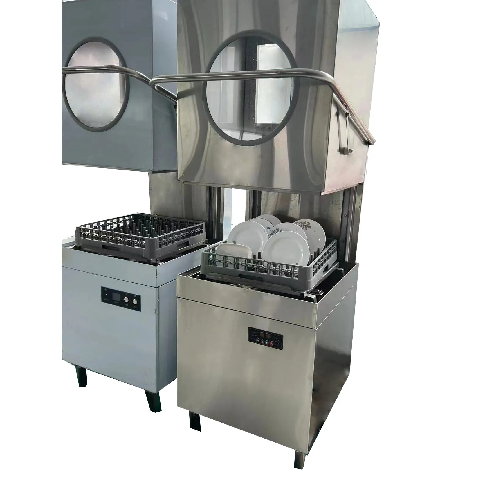 Коммерческая посудомоечная машина с открытой крышкой автоматическая высокотемпературная распылительная