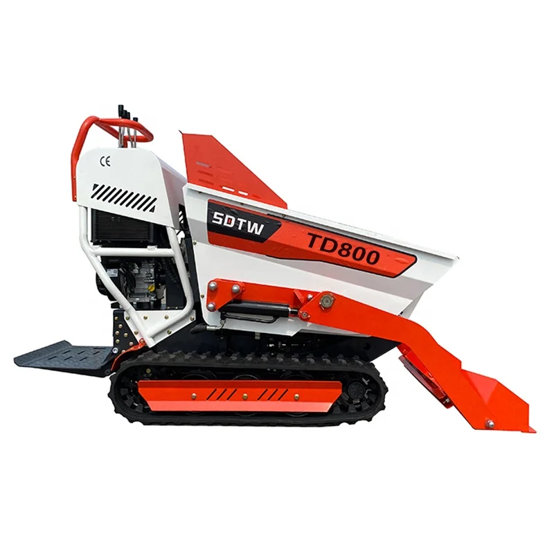 Высококачественный 13 5 л.с. бензиновый двигатель Briggs Stratton EURO самозагружающийся маленький Гусеничный мини-самосвал 800 кг для домашнего использования