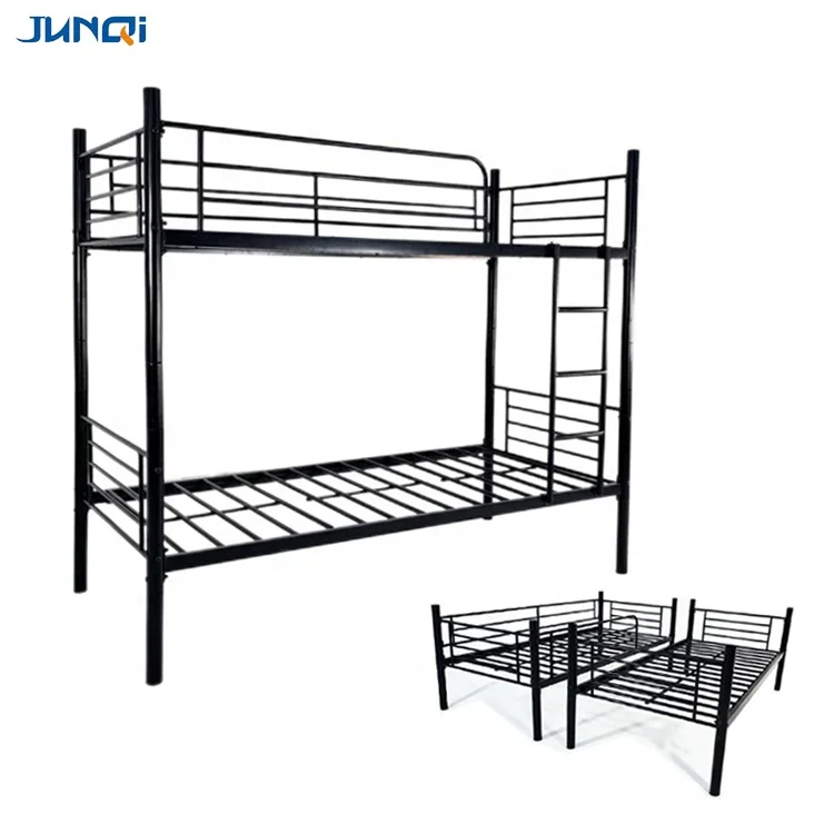 Junqi Factory Wholesale School Dormitory Apartment Bunk Bed Kids Metal Bunk Beds Children Bunk Bed