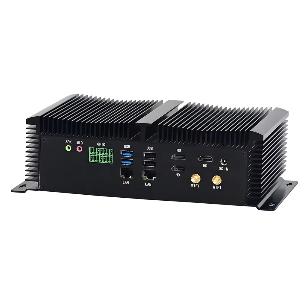 12th Core i5 1235U i7 1255U Fanless Industrial Computer DDR5 2.5G LAN Win11 Linux Embedded Computer 19V GPIO Mini PC Rugged 4G