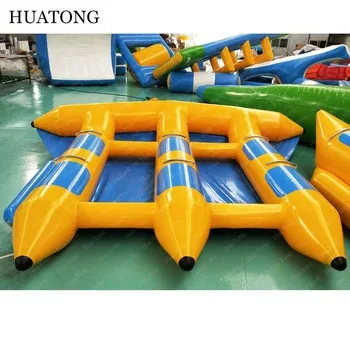 6 Person Pvc Air Boats Inflatable Towable Water Flying Fishing Tube Boat
